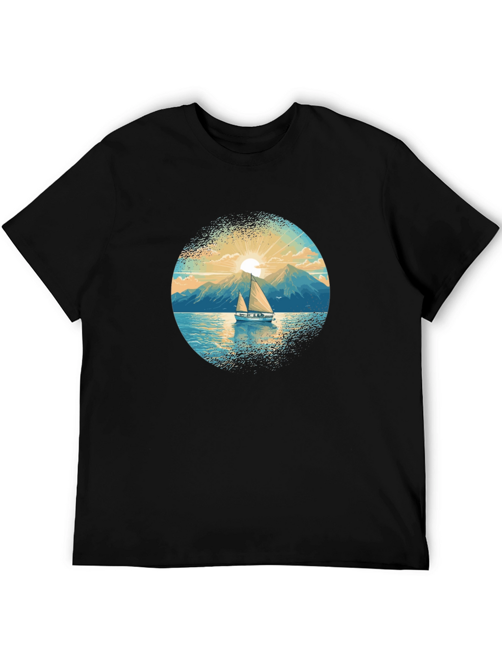 Sailboat Graphic Tee - Mountain Lake Design