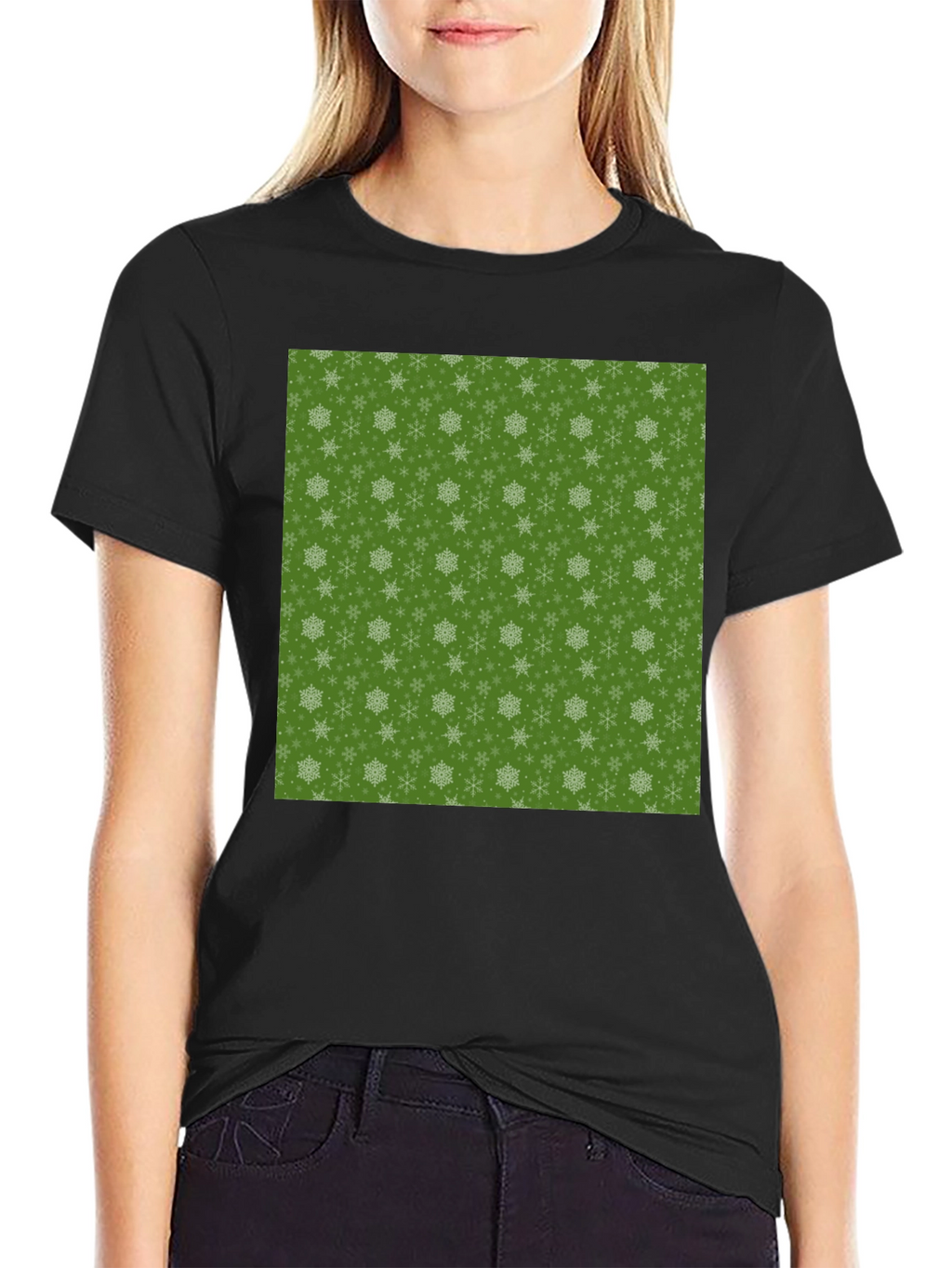 Snowflake Pattern T-Shirt