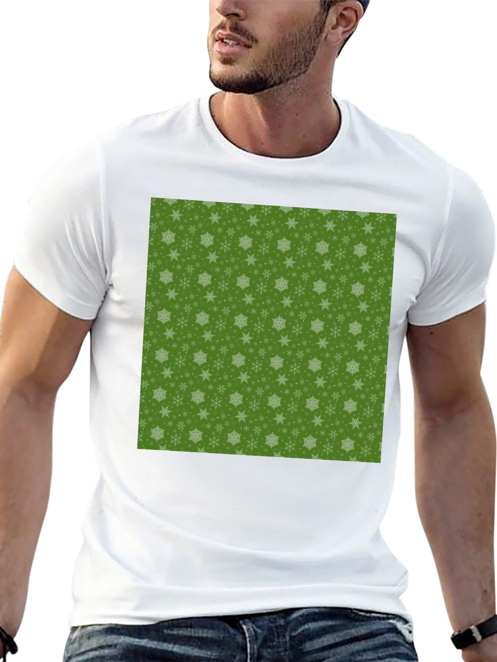 Snowflake Pattern T-Shirt