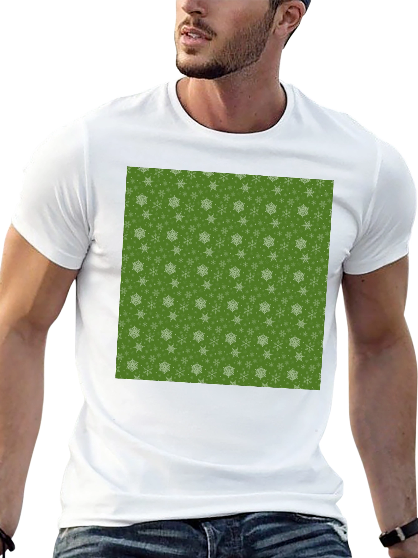 Snowflake Pattern T-Shirt