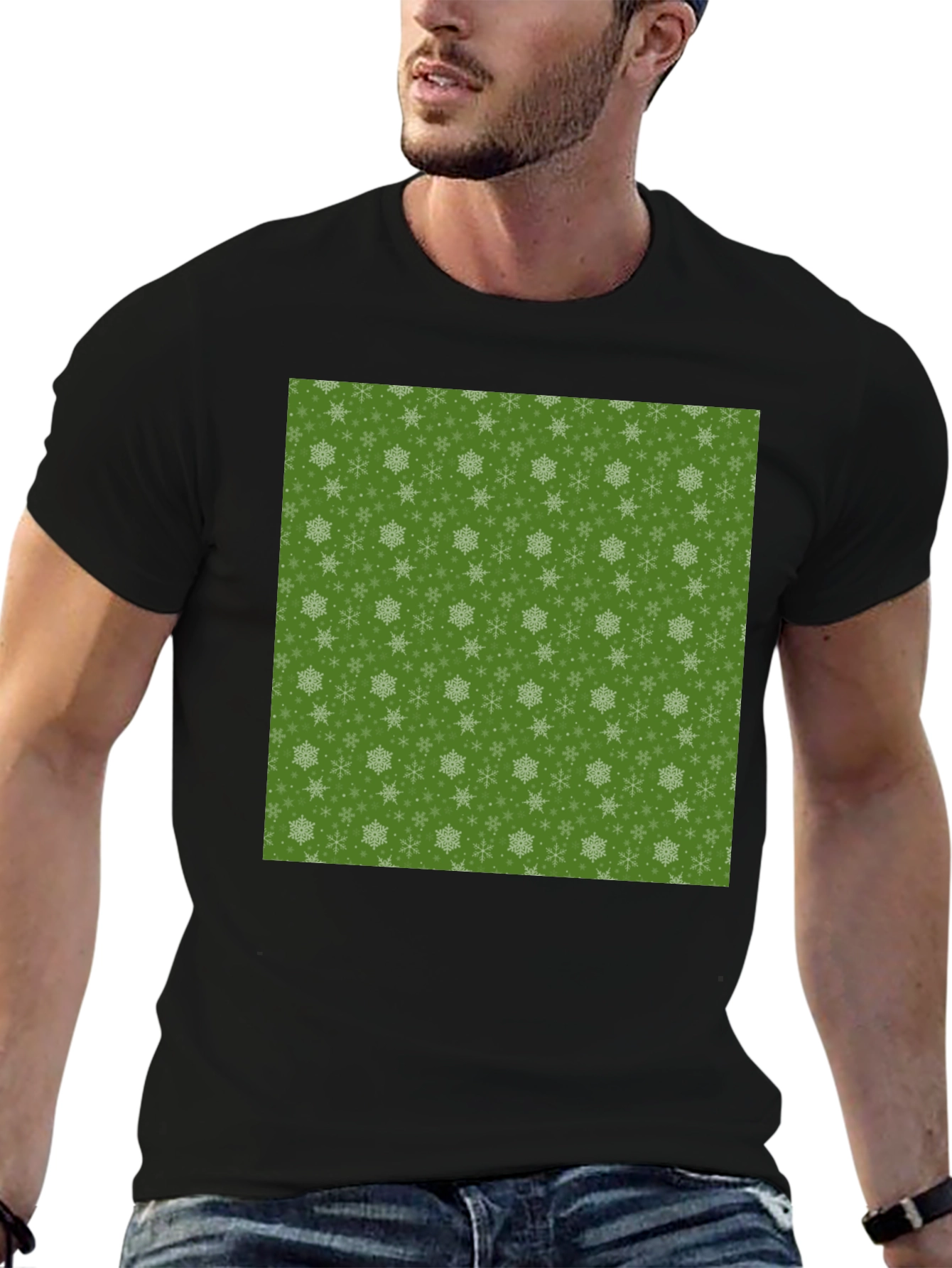 Snowflake Pattern T-Shirt