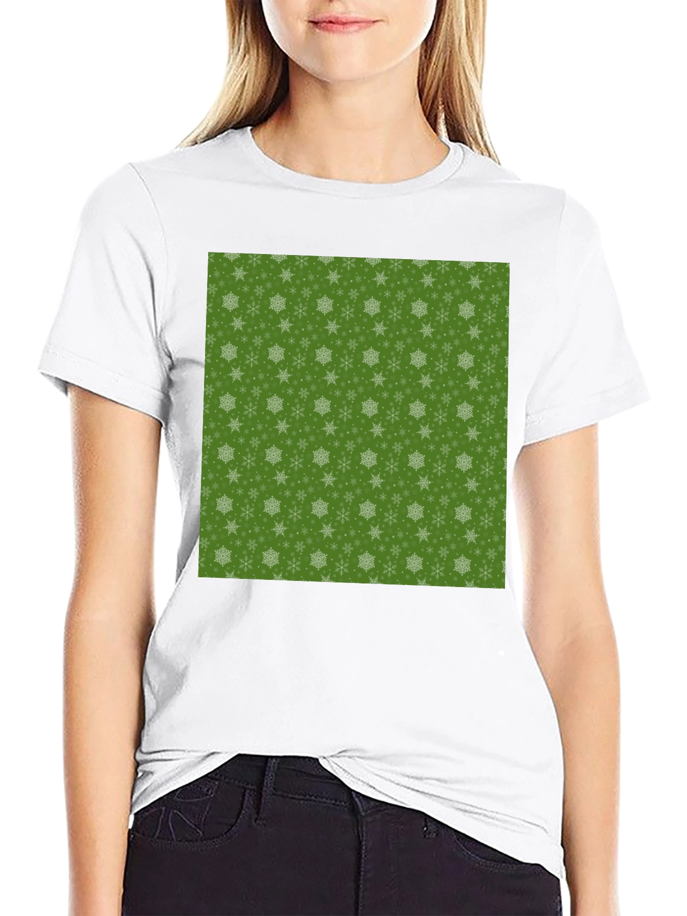 Snowflake Pattern T-Shirt