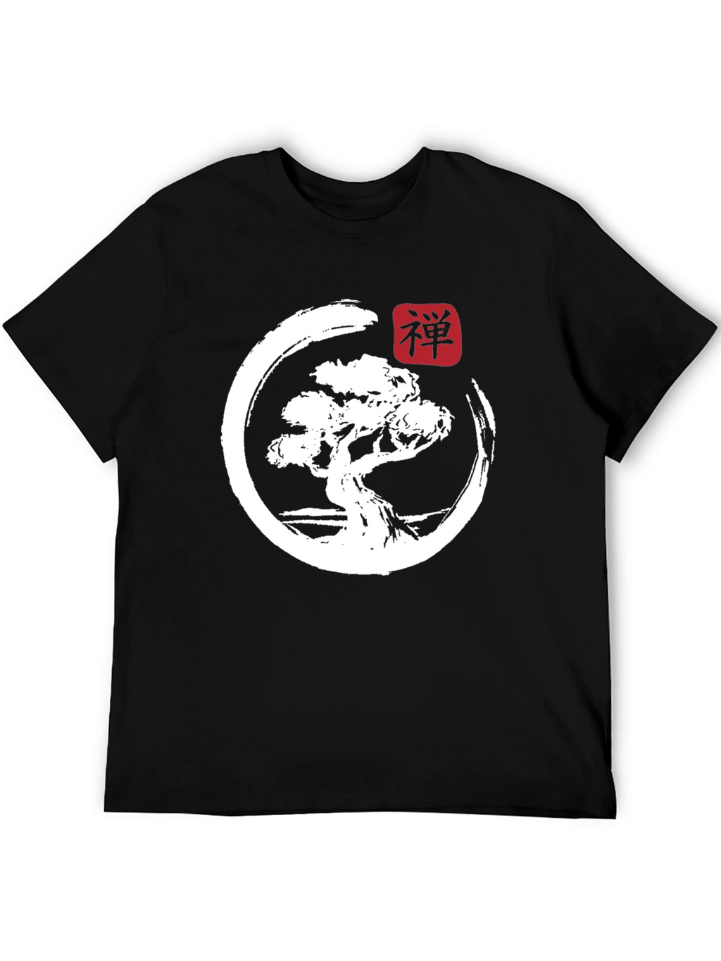 Zen Bonsai Tree Graphic T-Shirt