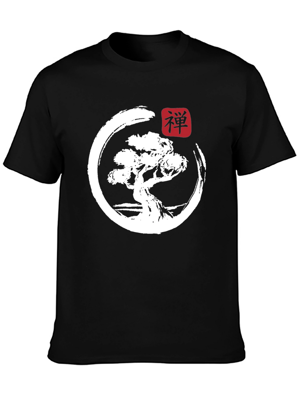 Zen Bonsai Tree Graphic T-Shirt
