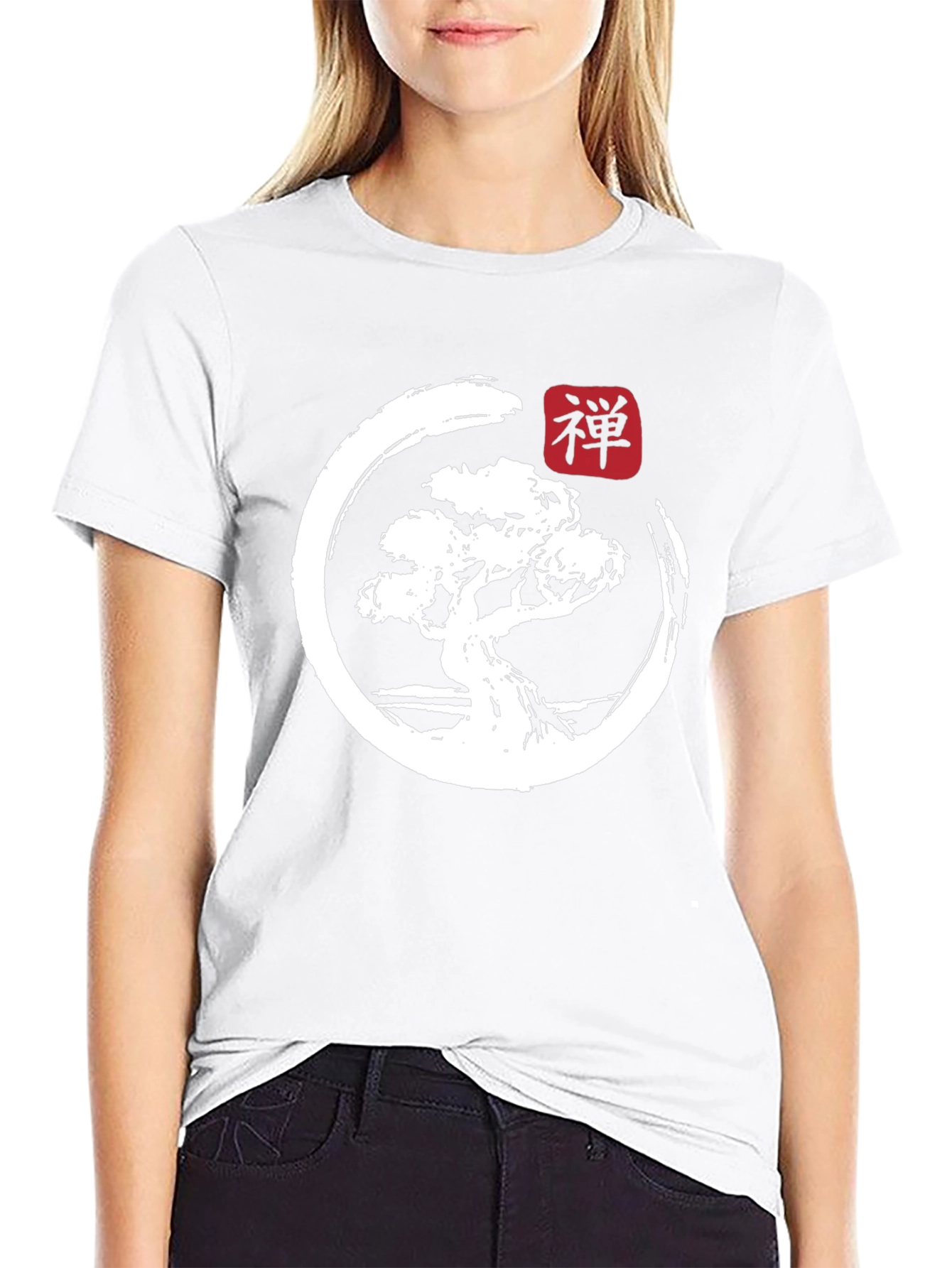 Zen Bonsai Tree Graphic T-Shirt