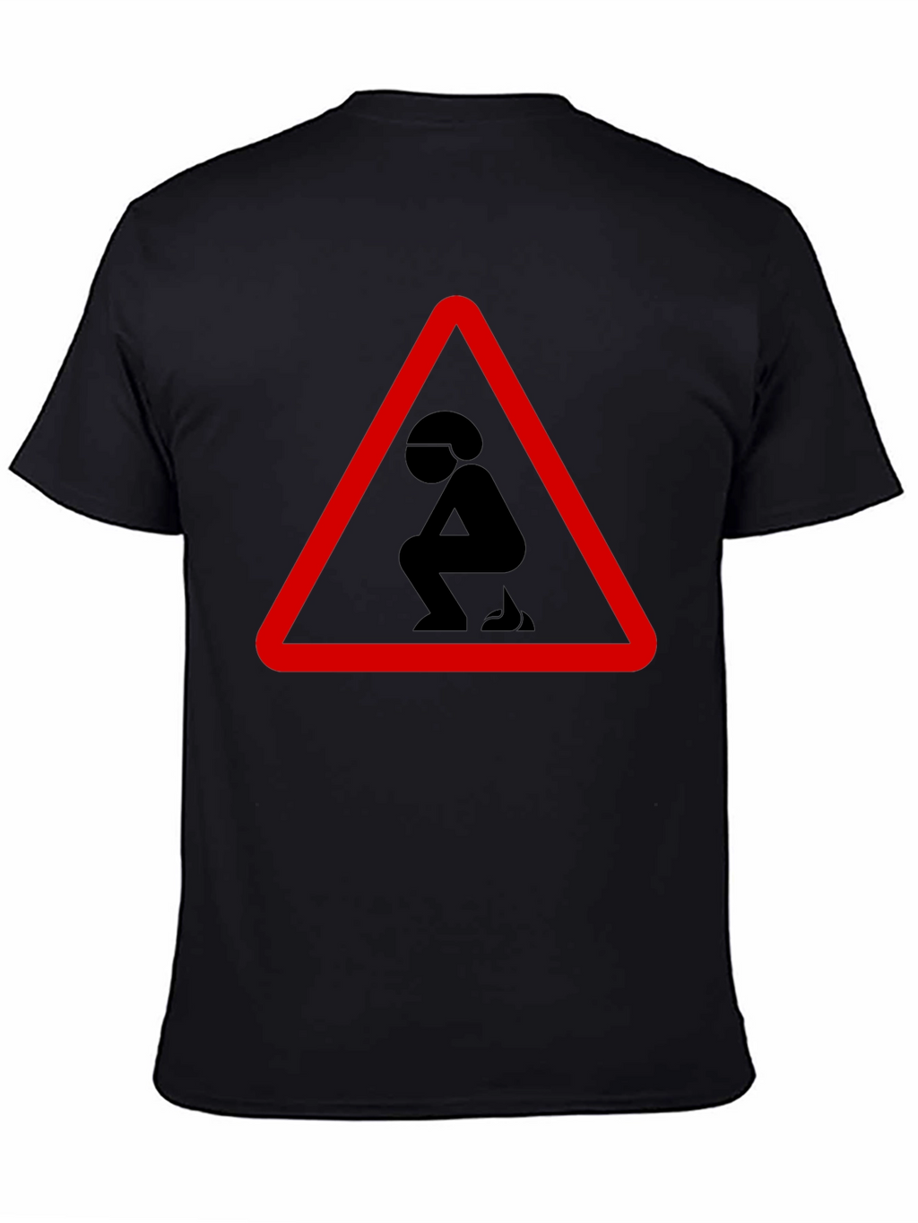Funny Poop Warning Graphic T-Shirt