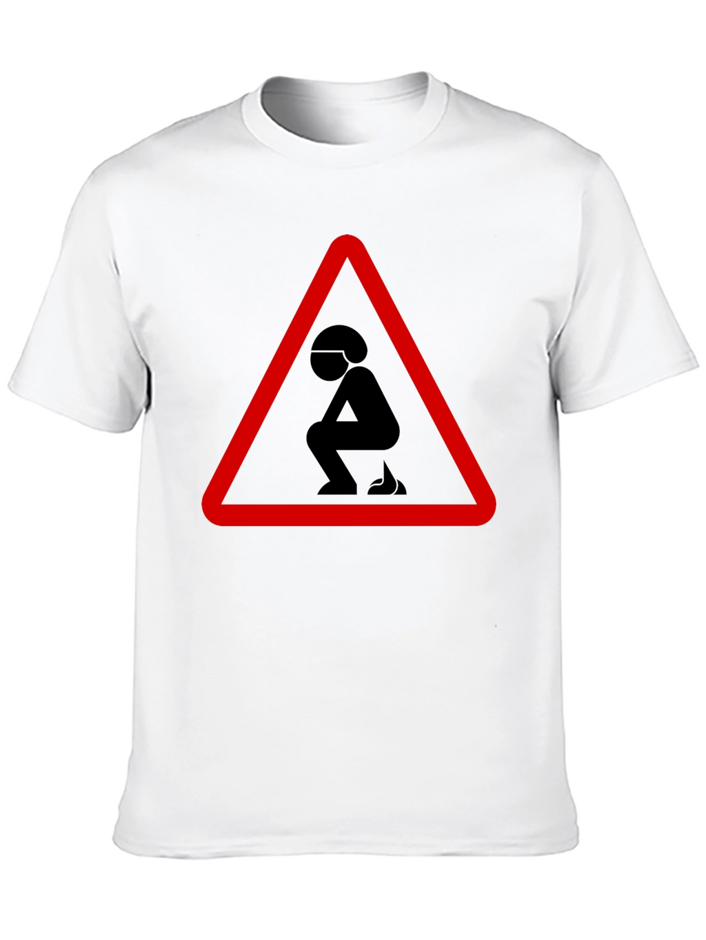 Funny Poop Warning Graphic T-Shirt