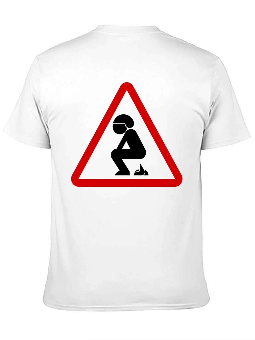 Funny Poop Warning Graphic T-Shirt