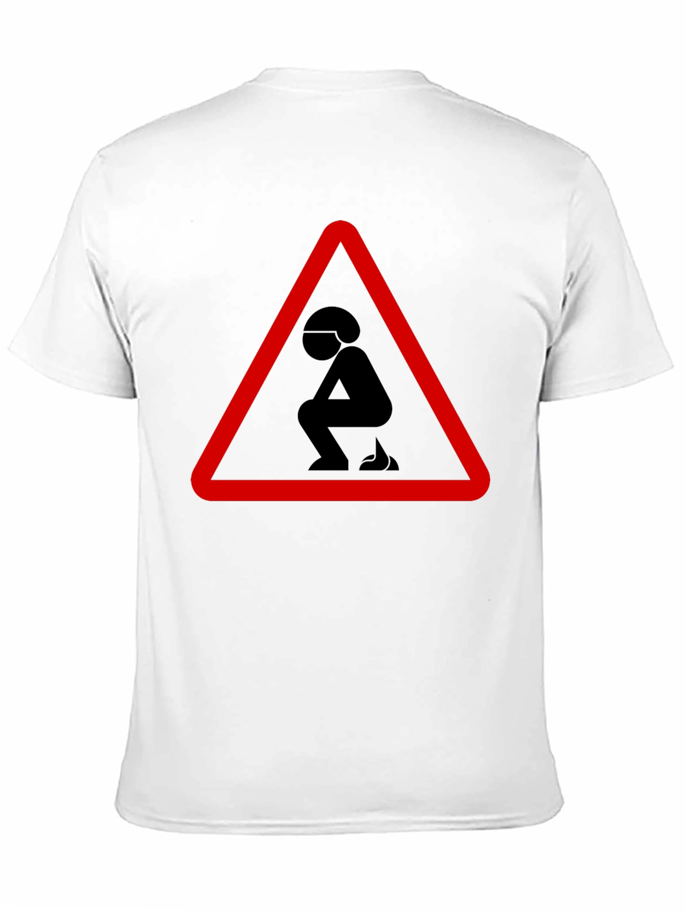 Funny Poop Warning Graphic T-Shirt