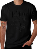 Hold On Overthink Black Graphic Tee