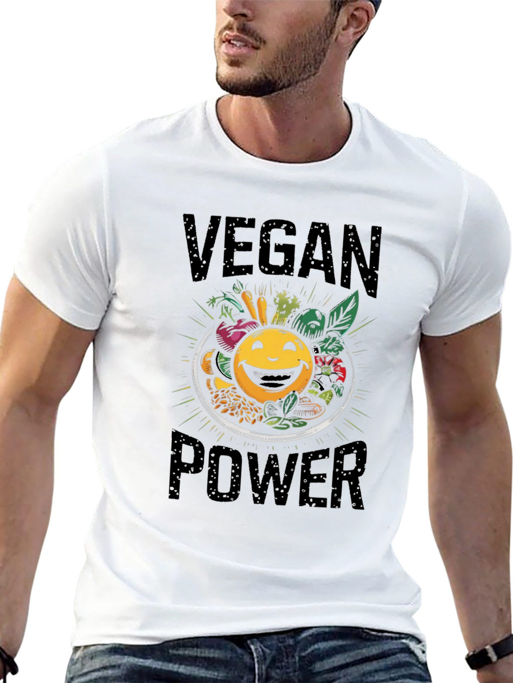 Vegan Power T-Shirt - Eat Your Veggies!