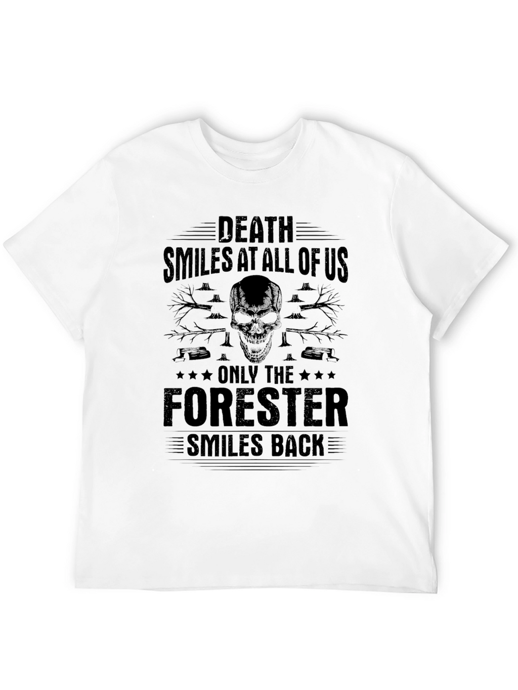 Forester Skull Graphic T-Shirt: Death Smiles Back