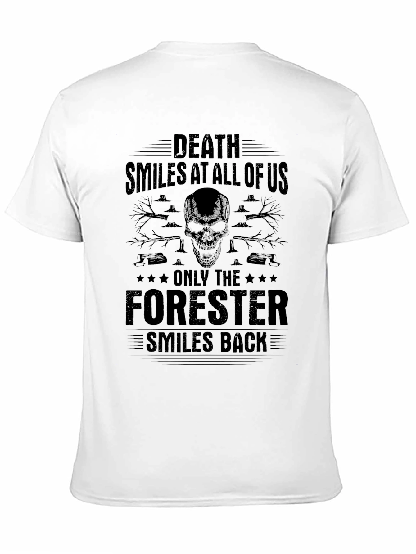 Forester Skull Graphic T-Shirt: Death Smiles Back