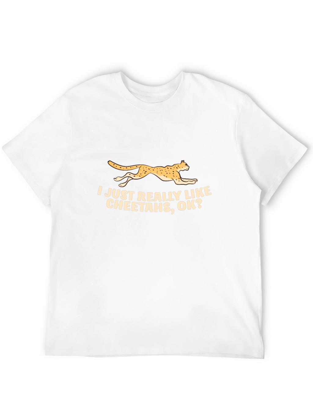 Cheetah Lover Black T-Shirt - Funny Animal Tee