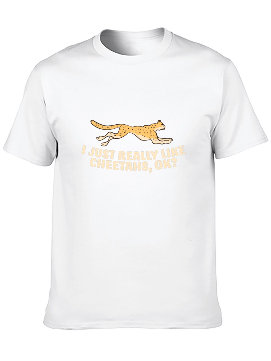 Cheetah Lover Black T-Shirt - Funny Animal Tee