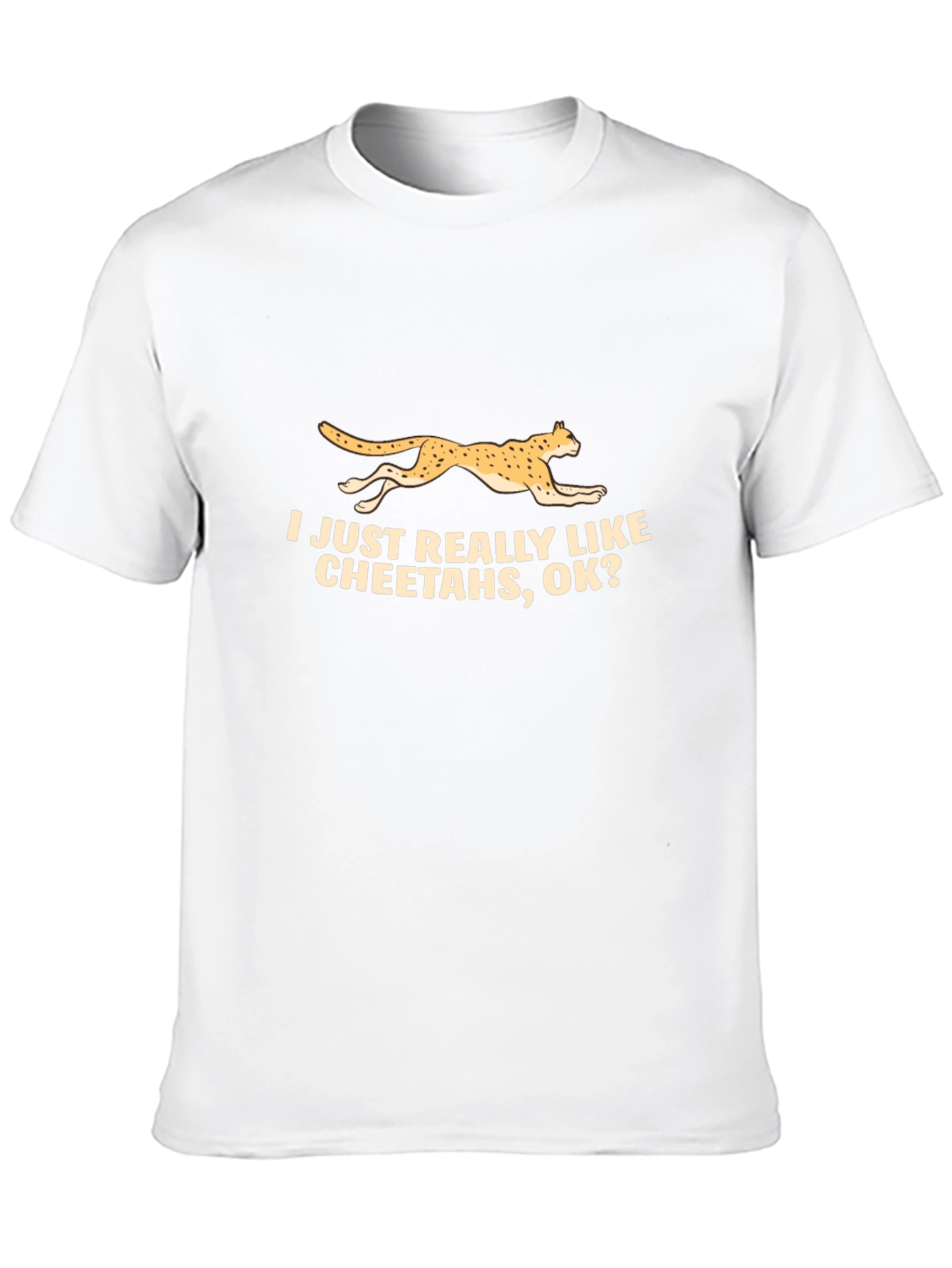 Cheetah Lover Black T-Shirt - Funny Animal Tee