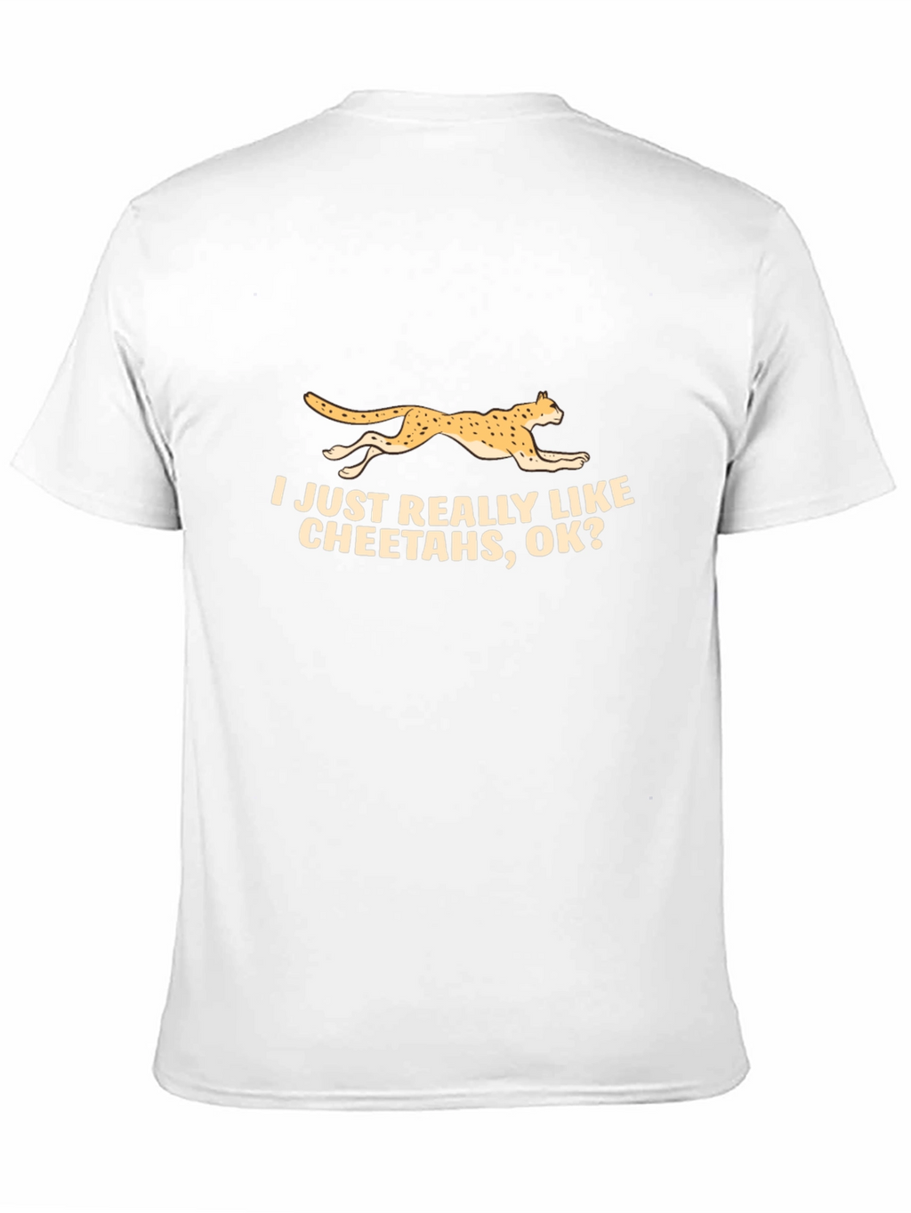 Cheetah Lover Black T-Shirt - Funny Animal Tee