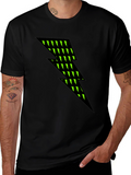 Electric Bolt Graphic Tee - Modern Mens Black T-Shirt