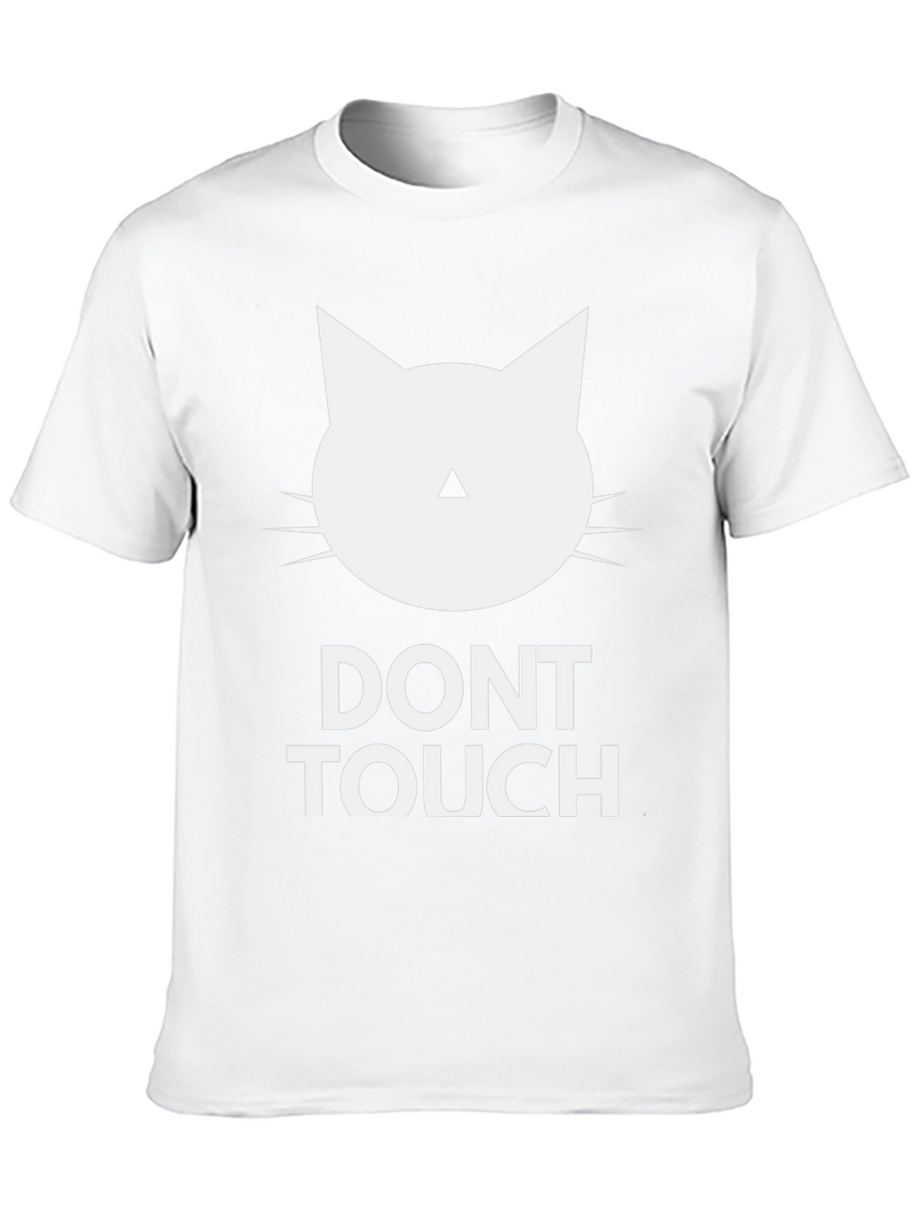 Dont Touch Cat Graphic Tee - Black