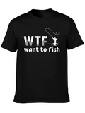 WTF Want to Fish T-Shirt - Funny Fishing Tee