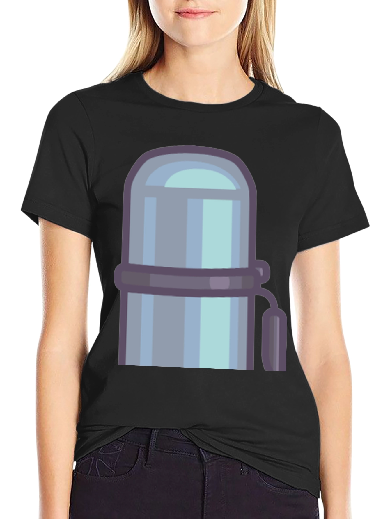 Retro Thermos Graphic Tee - Cool Casual Style