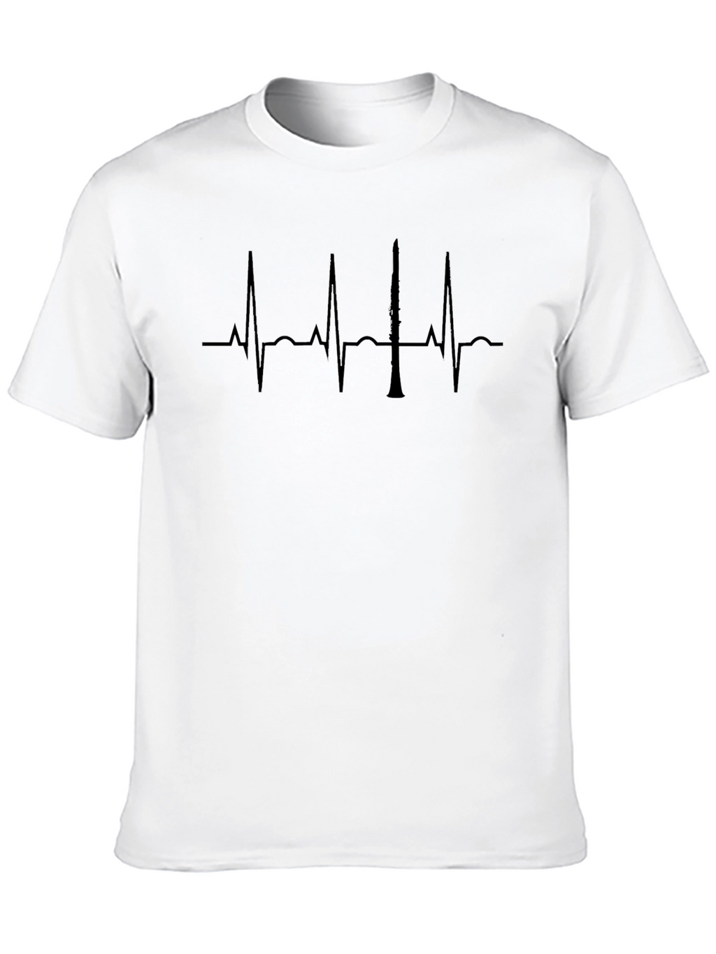 Clarinet Heartbeat T-Shirt - Musician Gift