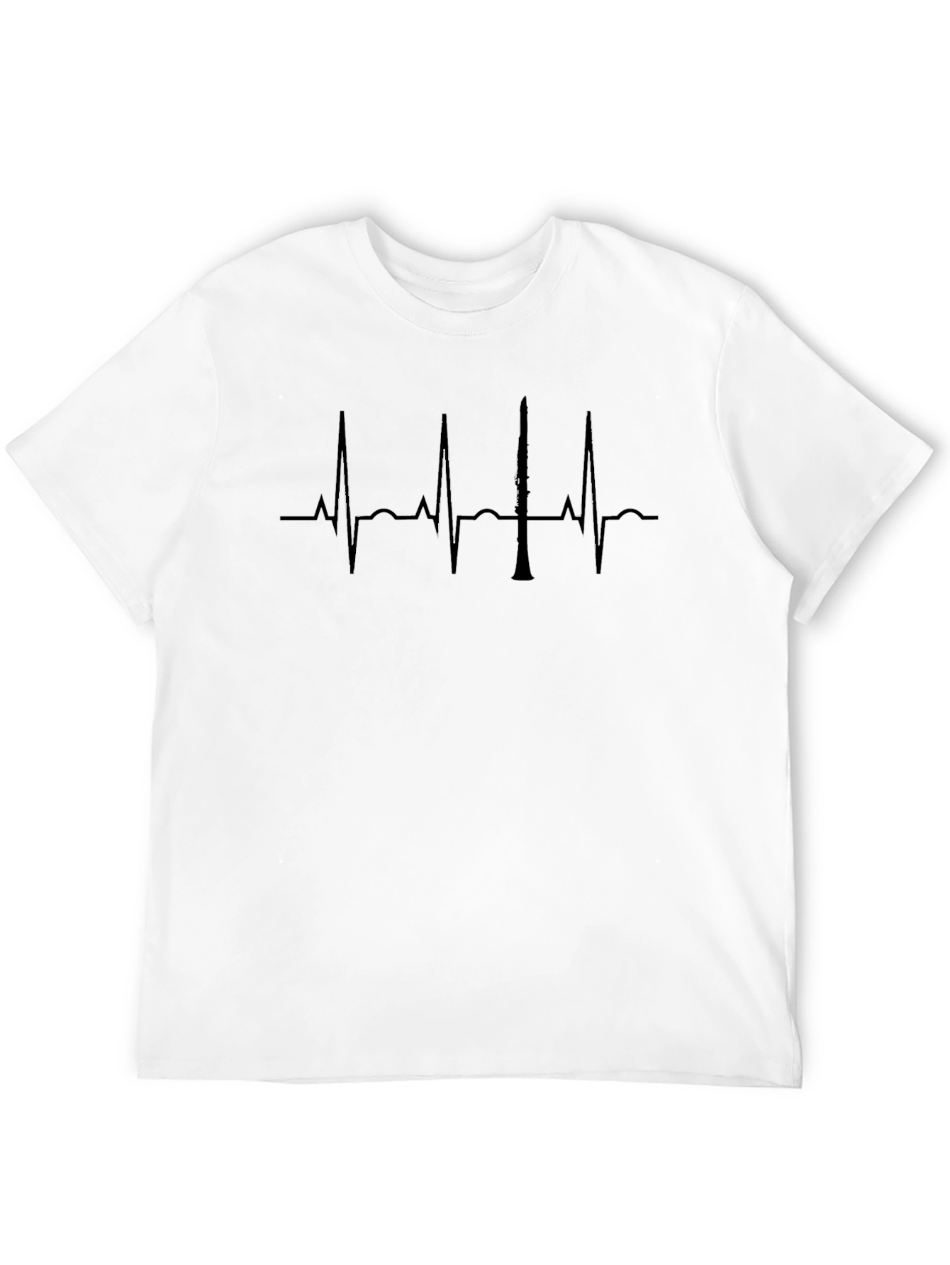 Clarinet Heartbeat T-Shirt - Musician Gift