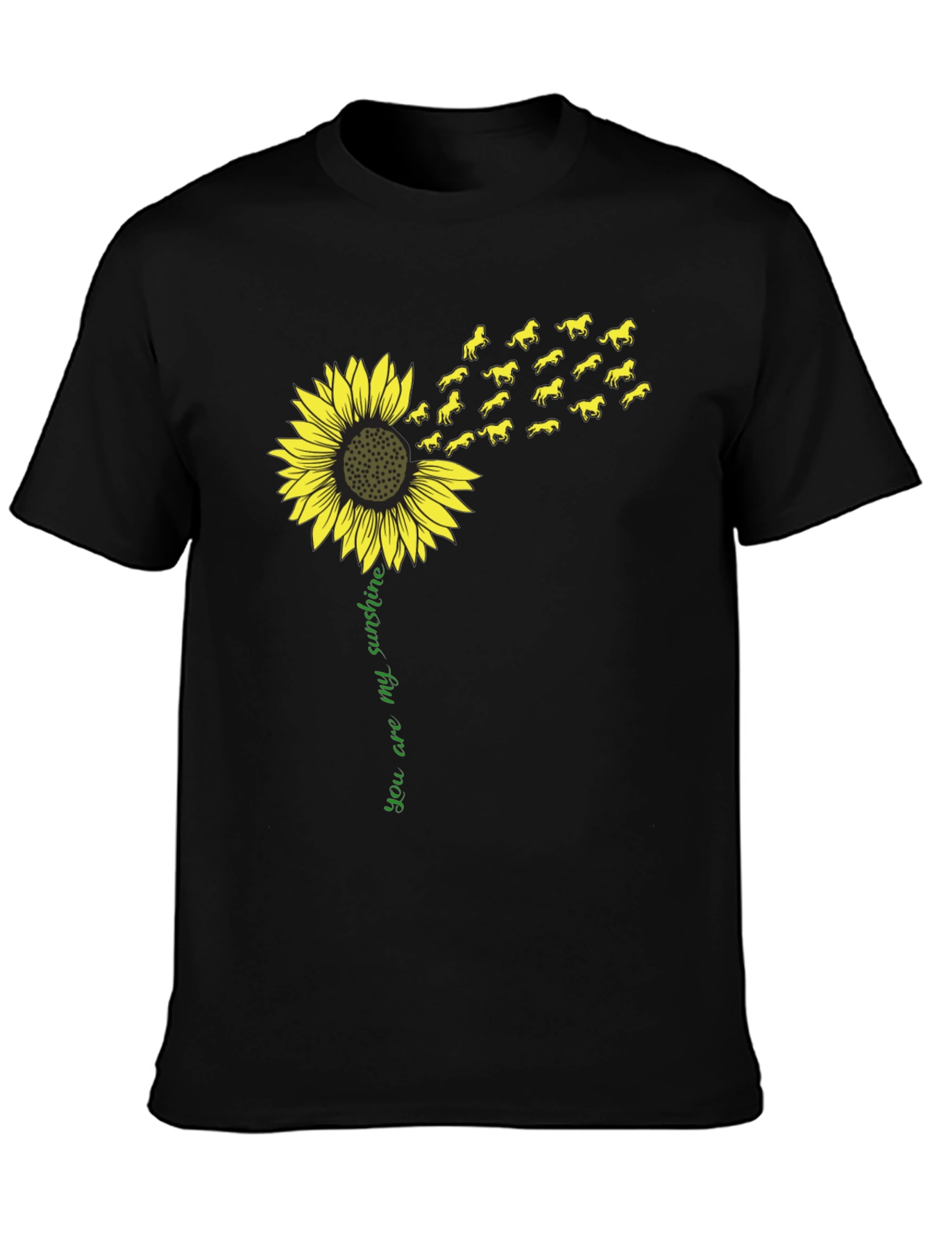Sunflower Horse T-Shirt - You Are My Sunshine Tee