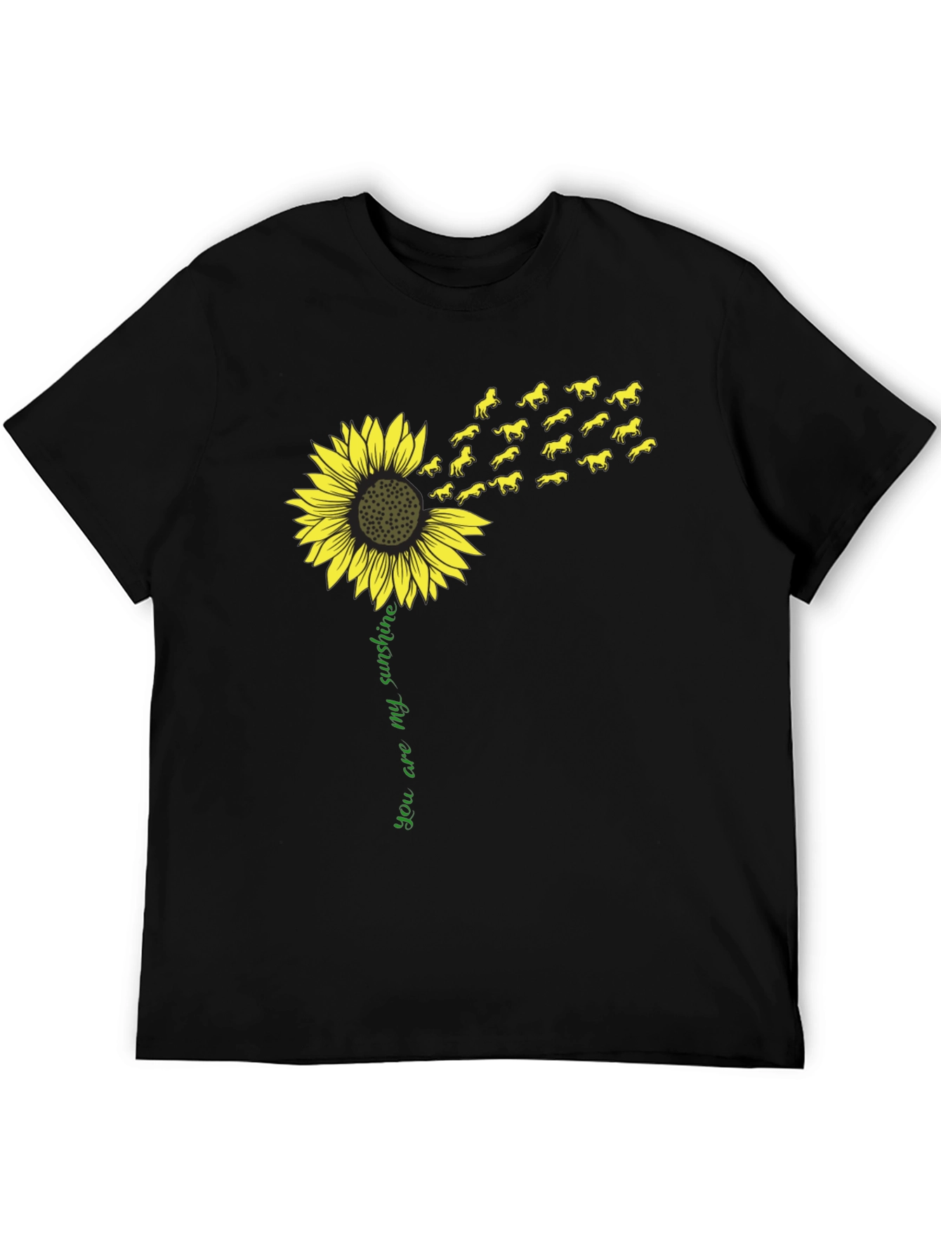 Sunflower Horse T-Shirt - You Are My Sunshine Tee