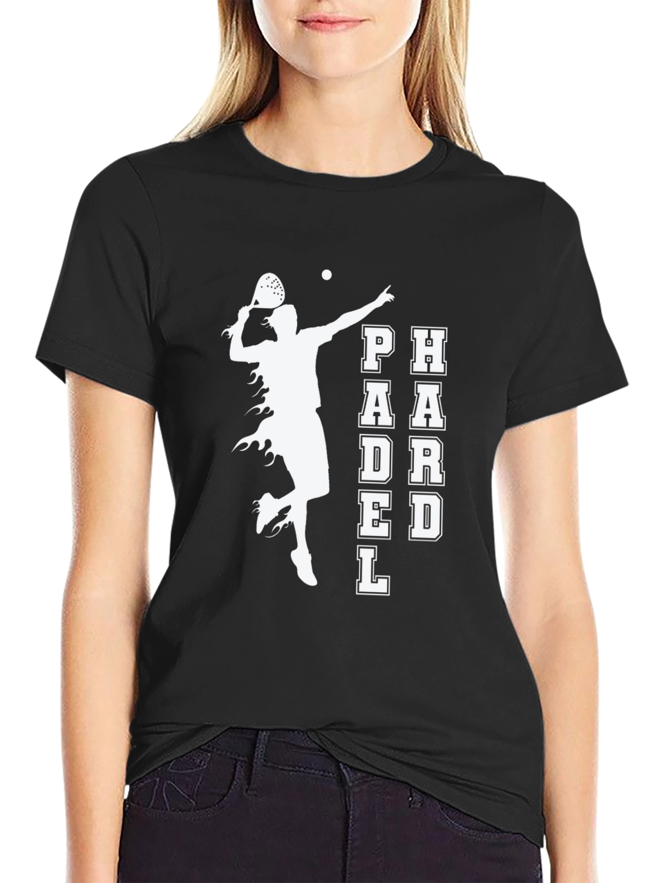 Padel Player Graphic Tee - Black
