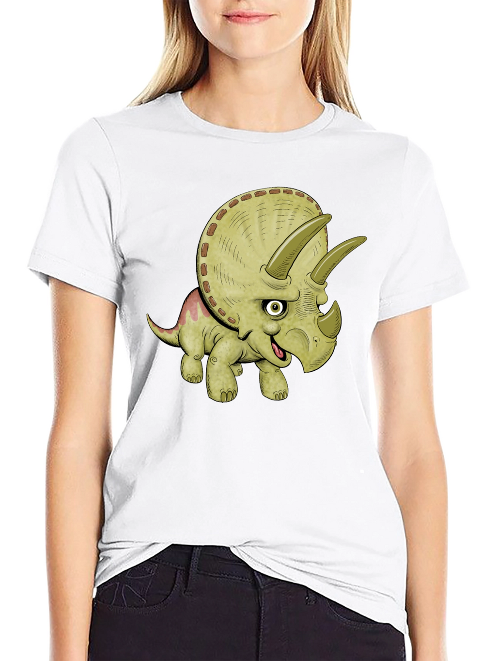 Triceratops Dinosaur Graphic T-Shirt