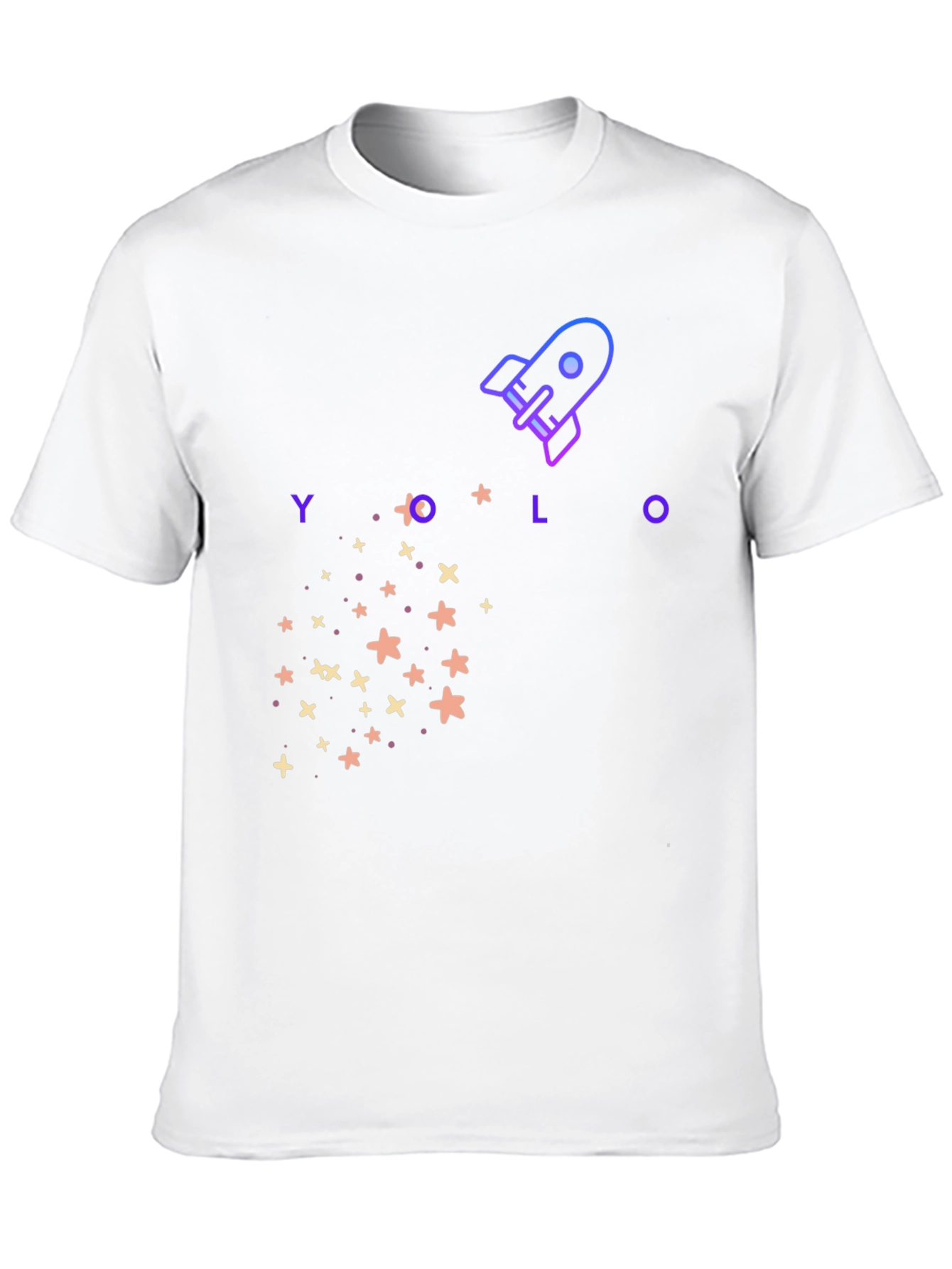 YOLO Rocket Graphic T-Shirt - Trendy Design