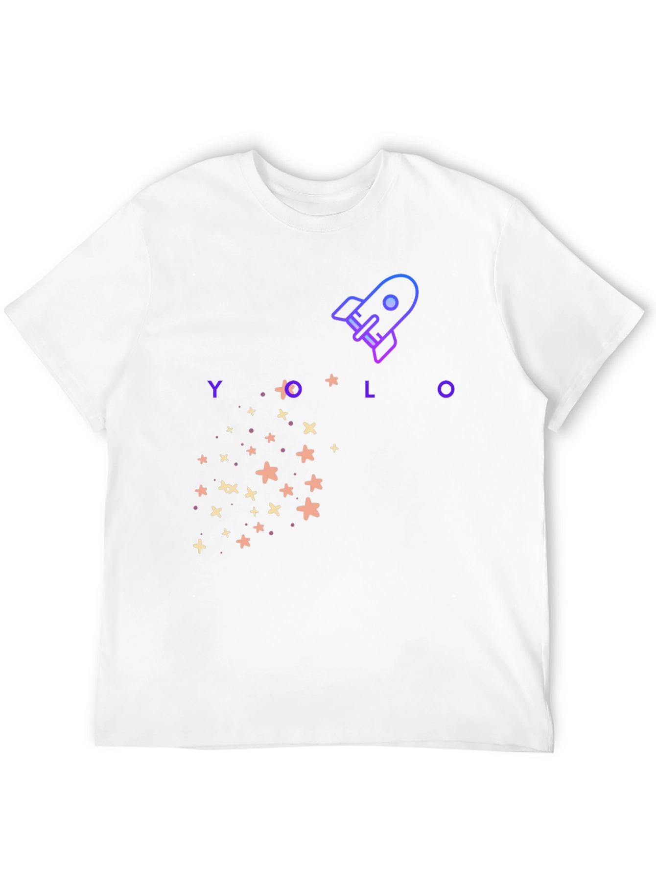 YOLO Rocket Graphic T-Shirt - Trendy Design