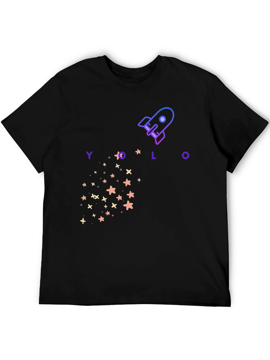 YOLO Rocket Graphic T-Shirt - Trendy Design