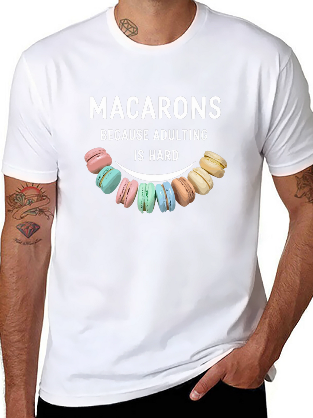Macarons Adulting Hard T-Shirt