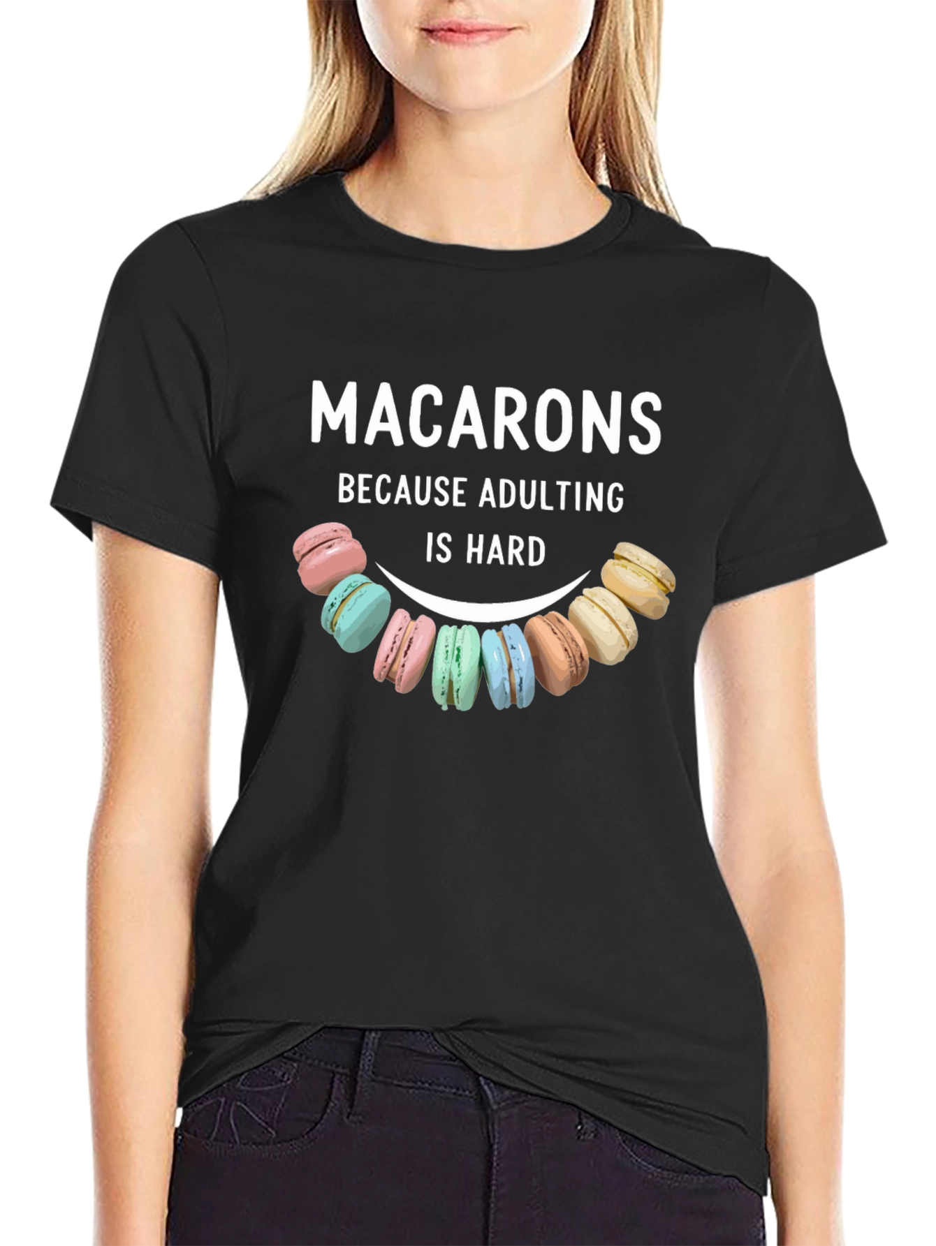 Macarons Adulting Hard T-Shirt