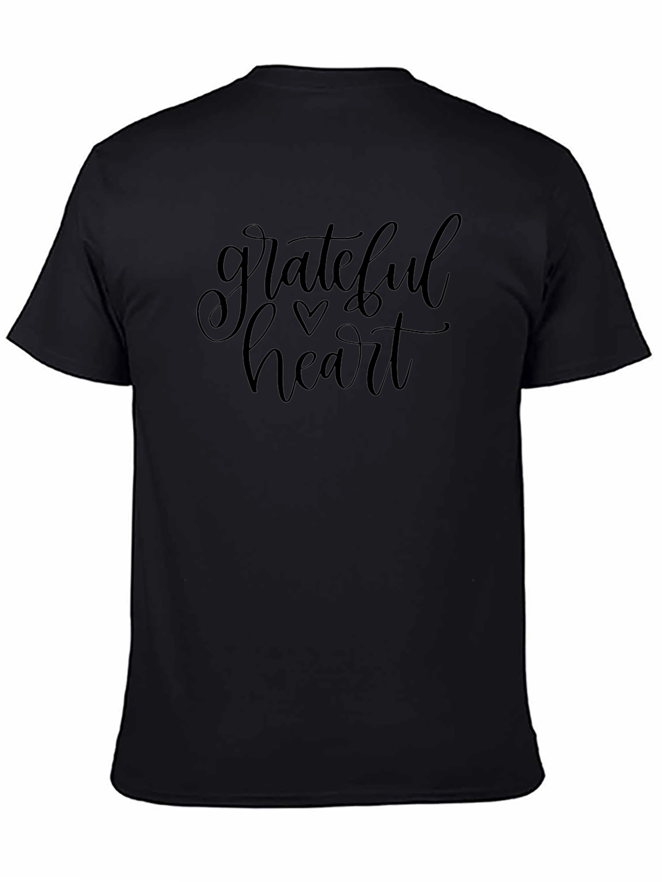 Grateful Heart Graphic Tee - Black