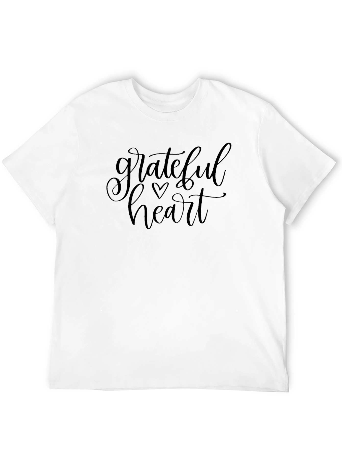 Grateful Heart Graphic Tee - Black