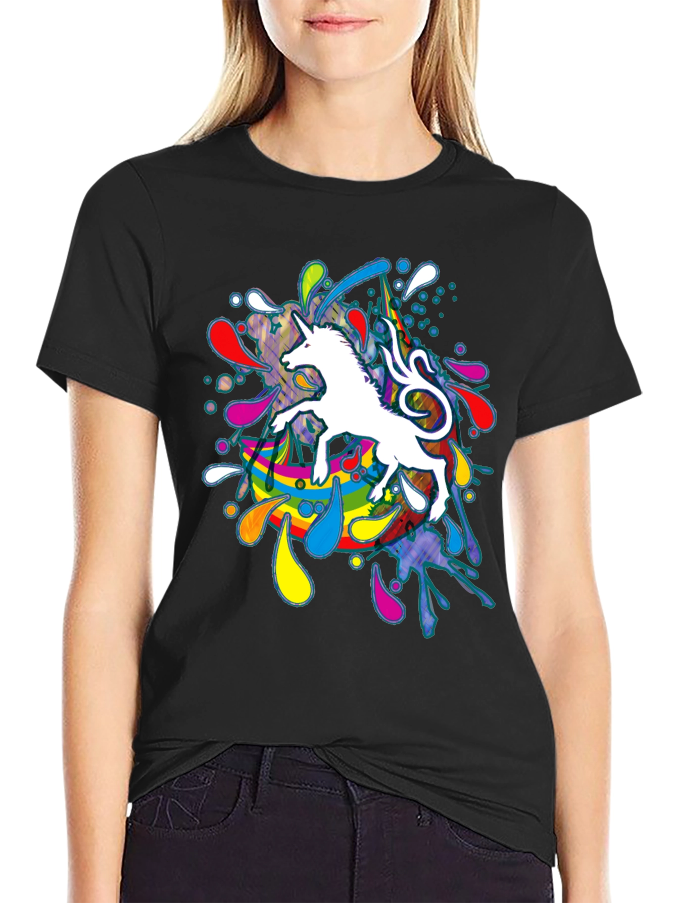 Unicorn Splash T-Shirt - Mens Graphic Tee