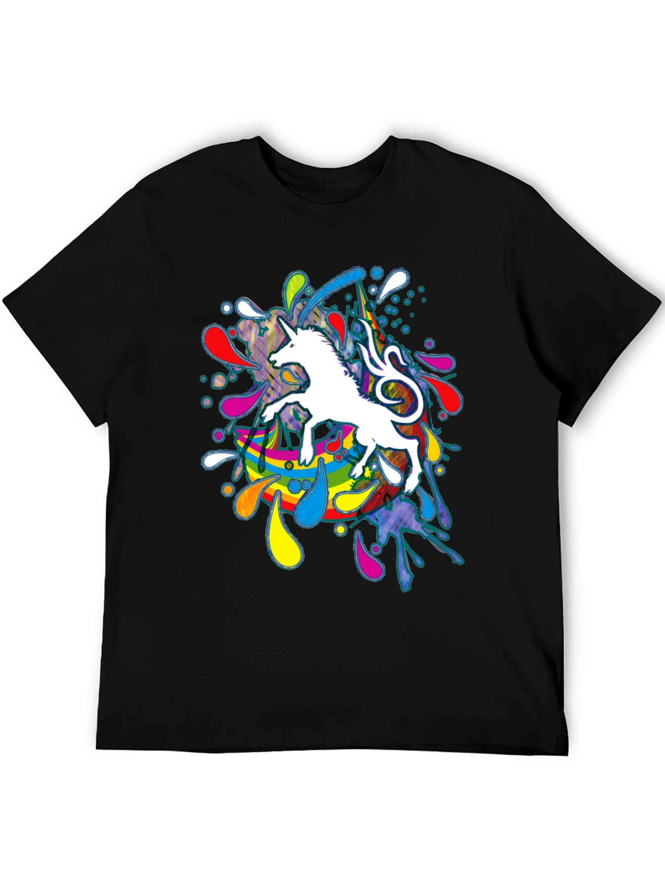 Unicorn Splash T-Shirt - Mens Graphic Tee