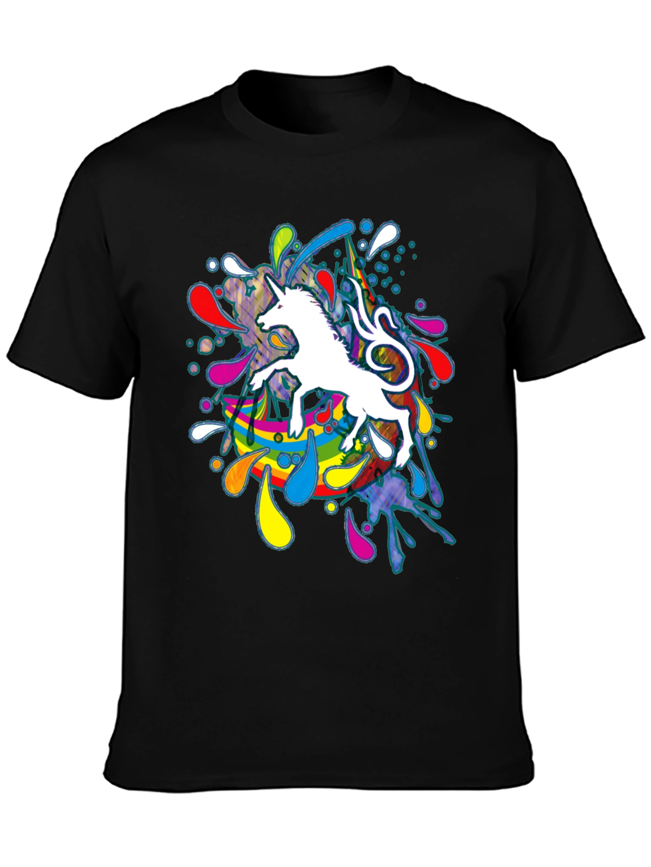 Unicorn Splash T-Shirt - Mens Graphic Tee