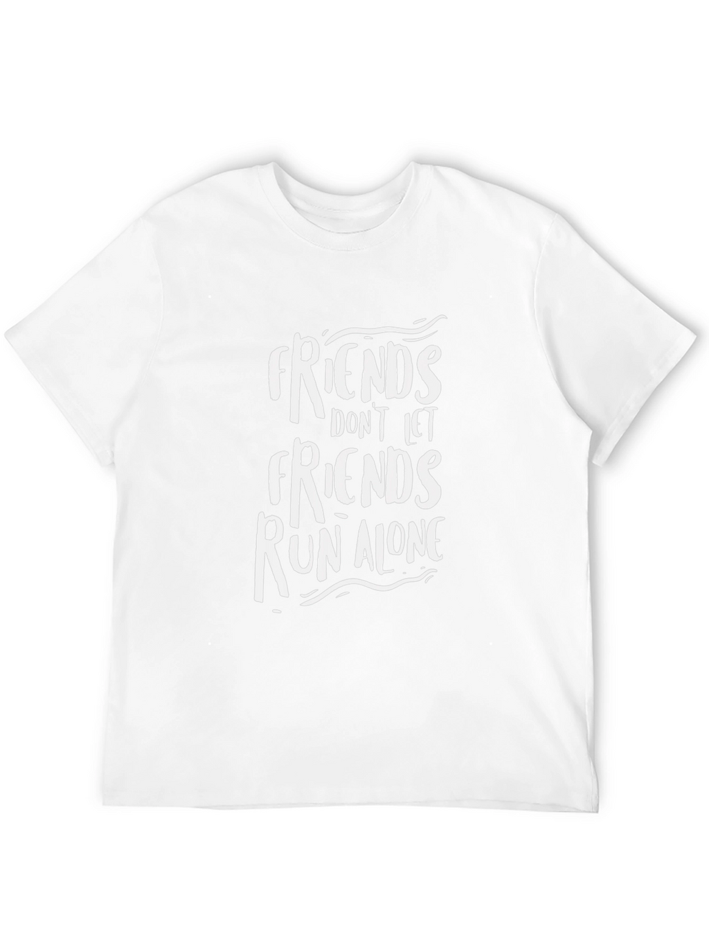 Friends Run Alone Graphic Tee - Black