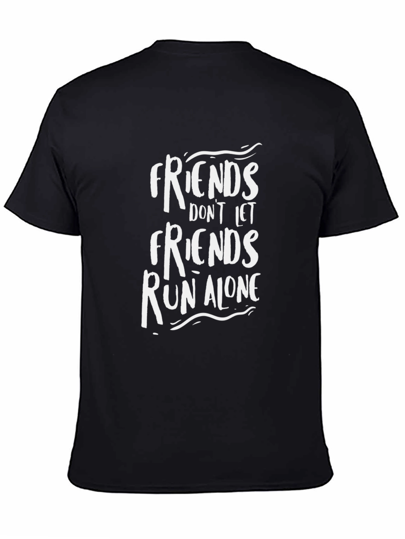Friends Run Alone Graphic Tee - Black