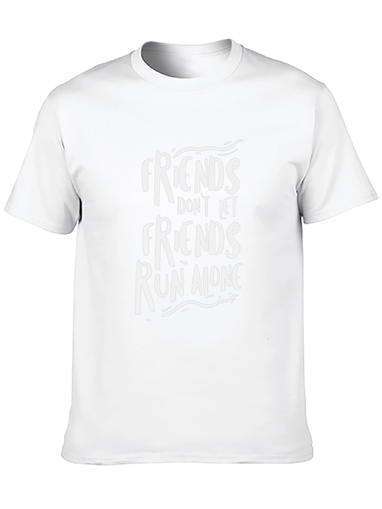 Friends Run Alone Graphic Tee - Black