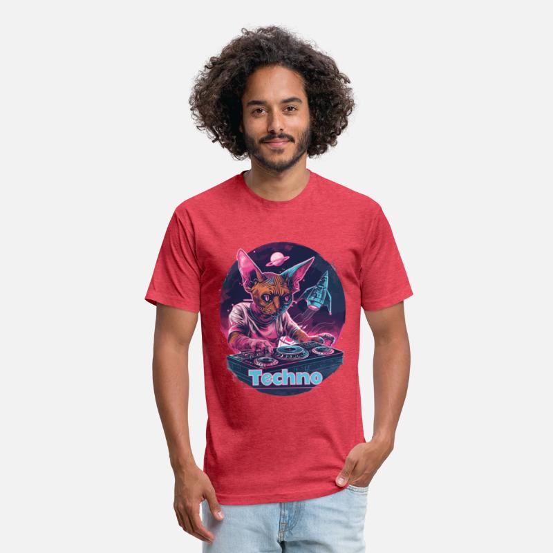 Techno DJ Rave Space Alien Cat