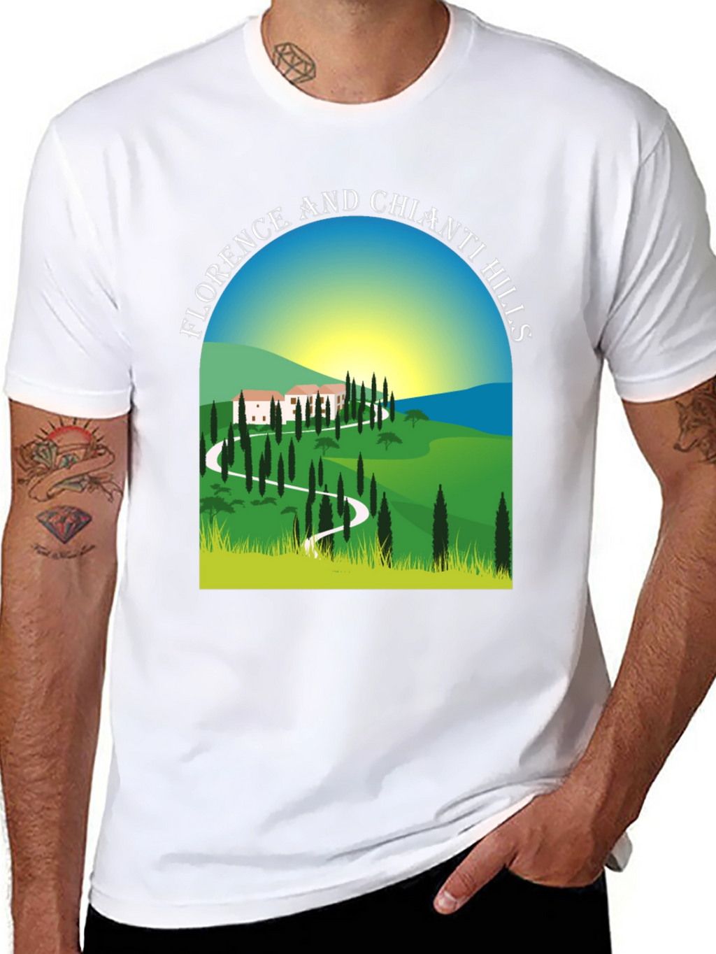 Florence and Chianti Hills Graphic Tee