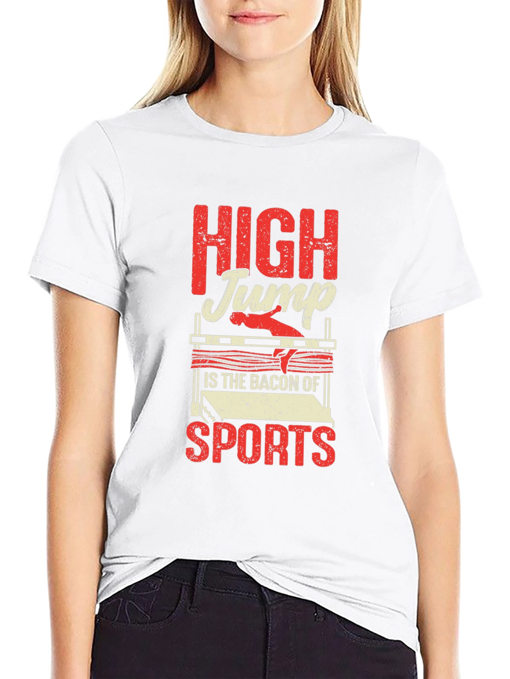 High Jump Bacon of Sports Graphic T-Shirt