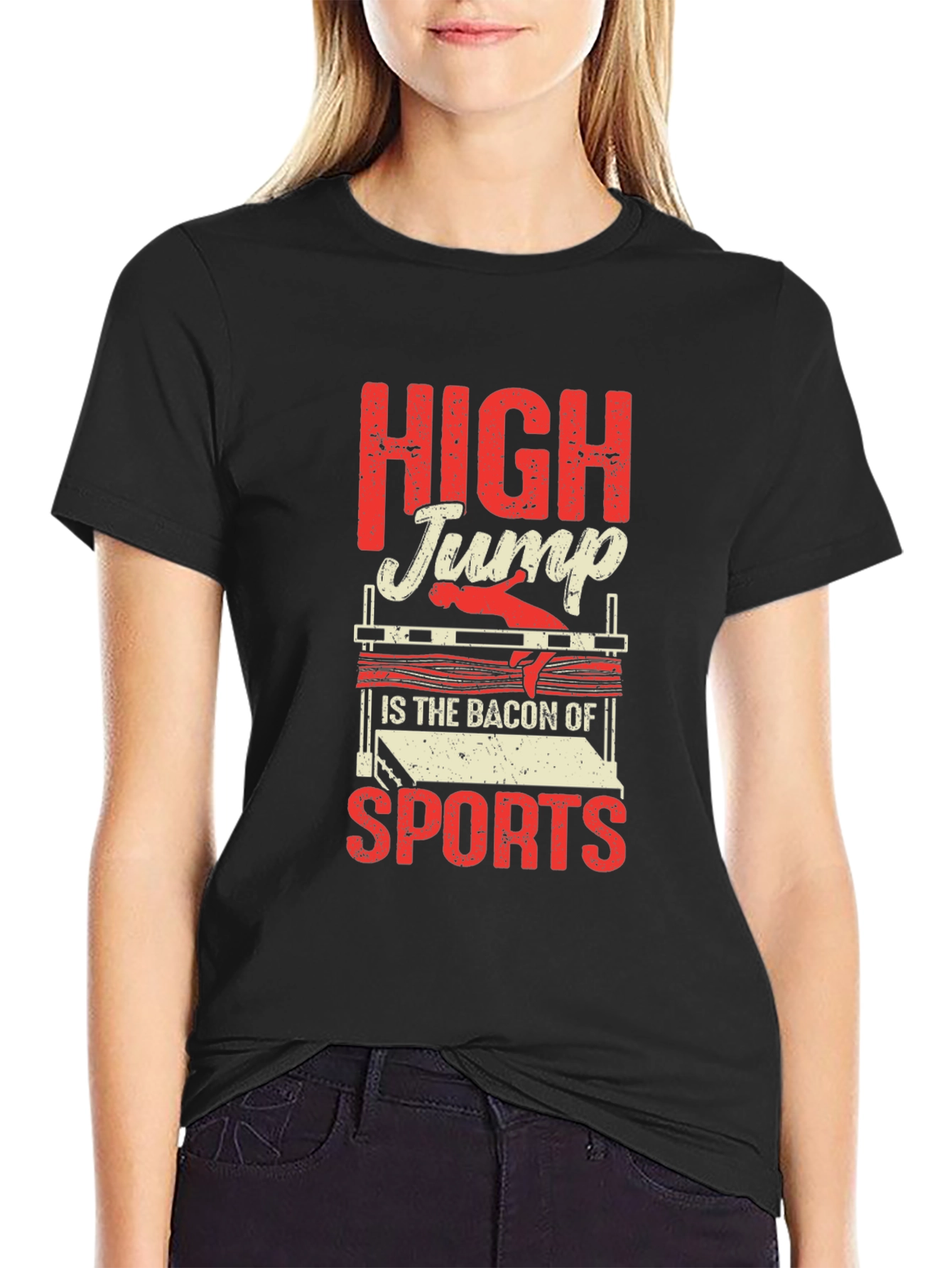 High Jump Bacon of Sports Graphic T-Shirt