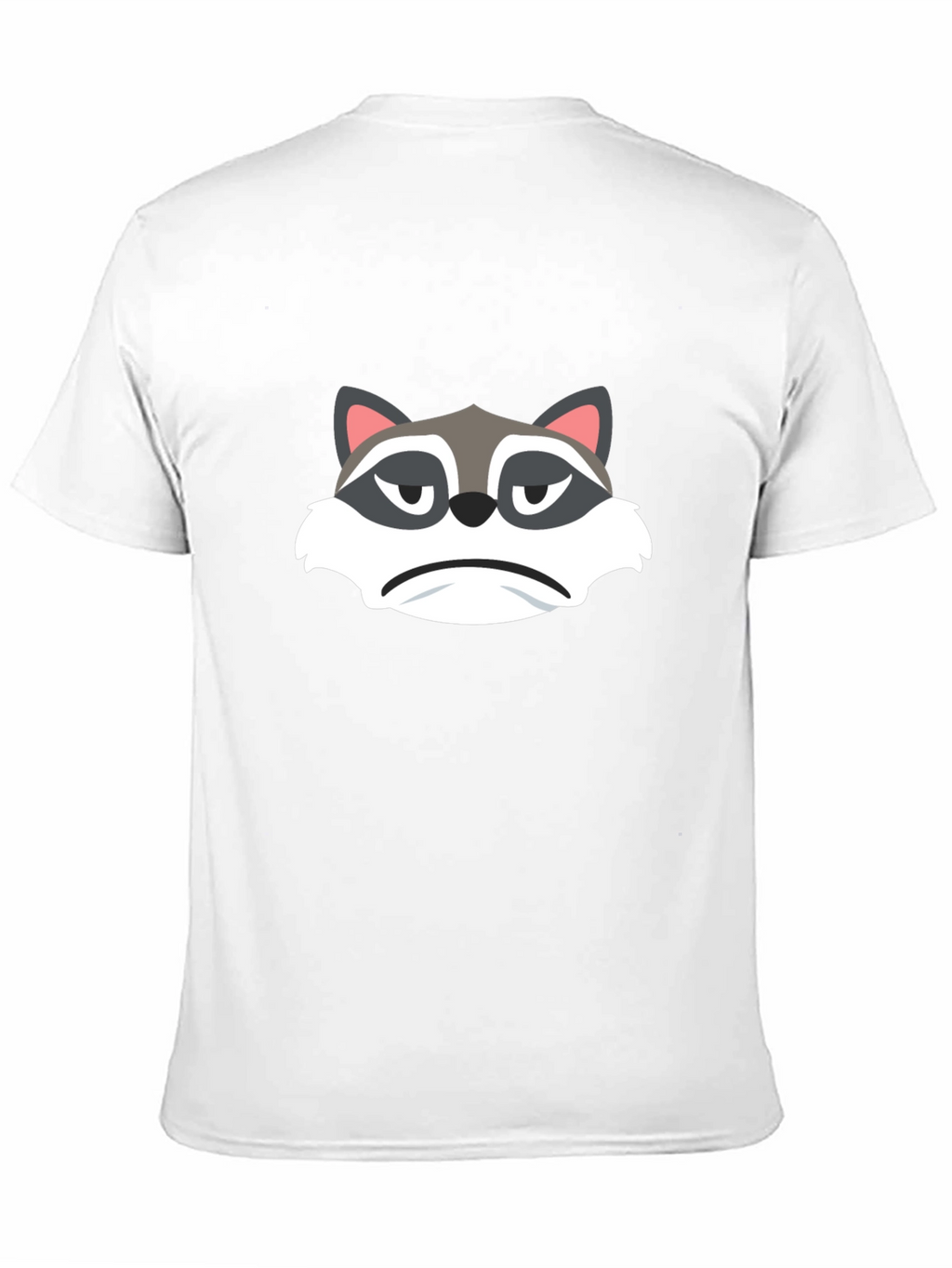 Grumpy Raccoon Graphic Tee - Soft Black Cotton