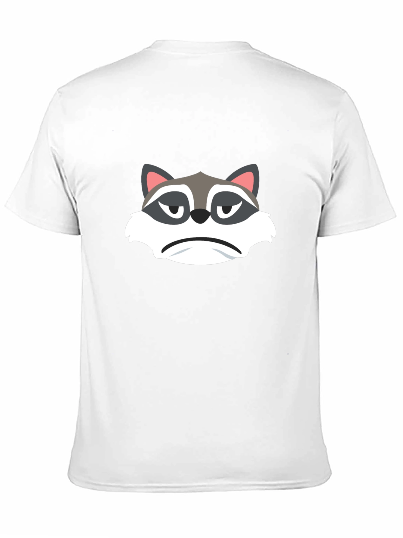 Grumpy Raccoon Graphic Tee - Soft Black Cotton